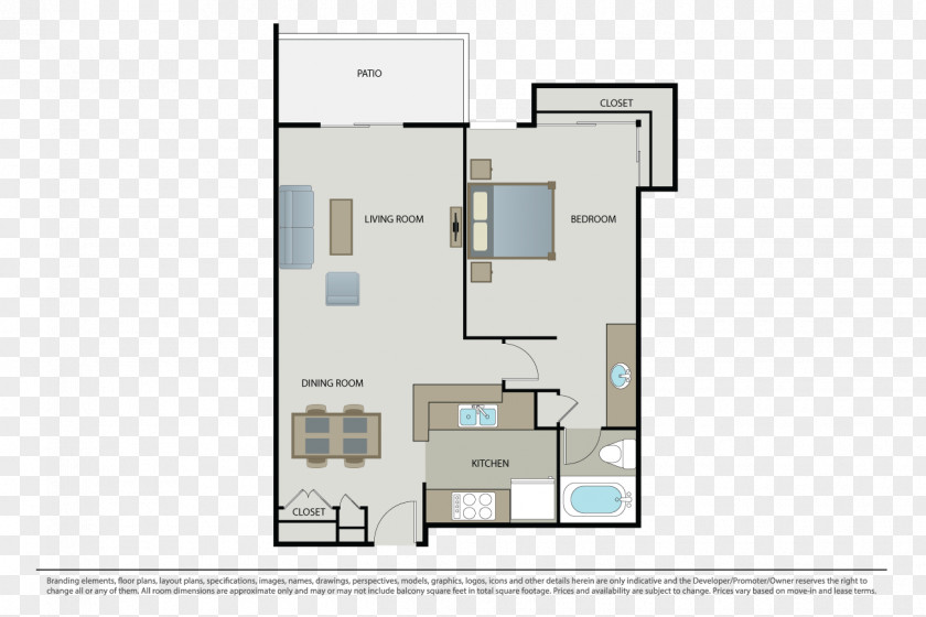 Warner One Floor Plan Avondale At Center Apartments Room PNG