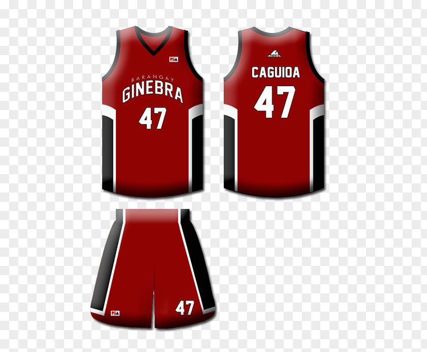 Basketball Barangay Ginebra San Miguel Philippine Association Sports Fan Jersey Uniform PNG