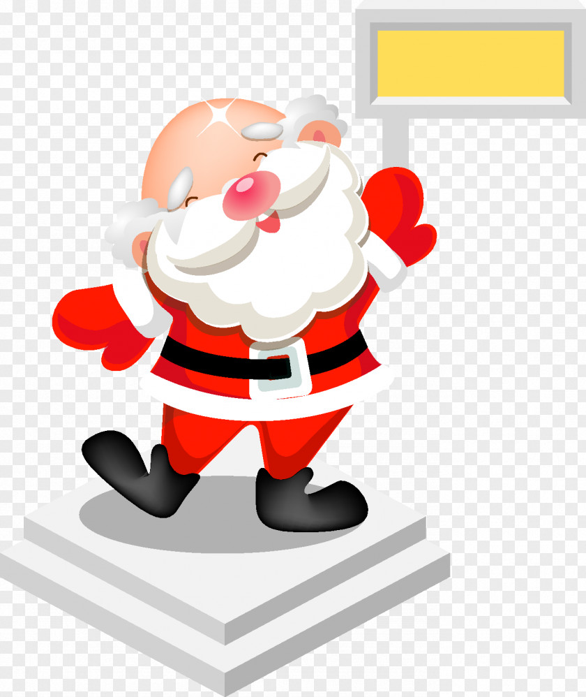 Figurine Cartoon Santa Claus PNG