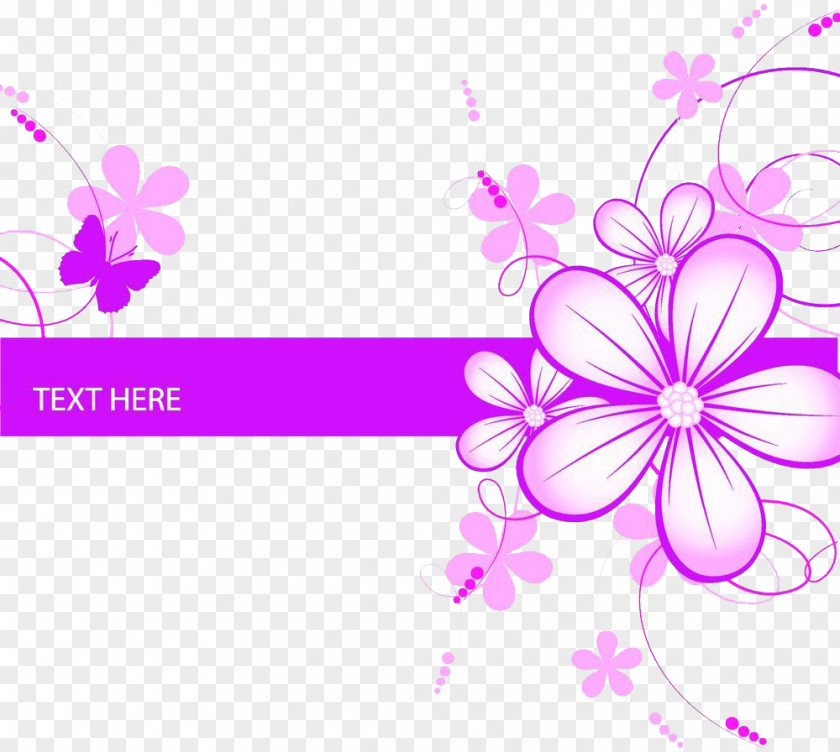 Romantic Purple Flowers Flower Floral Design PNG