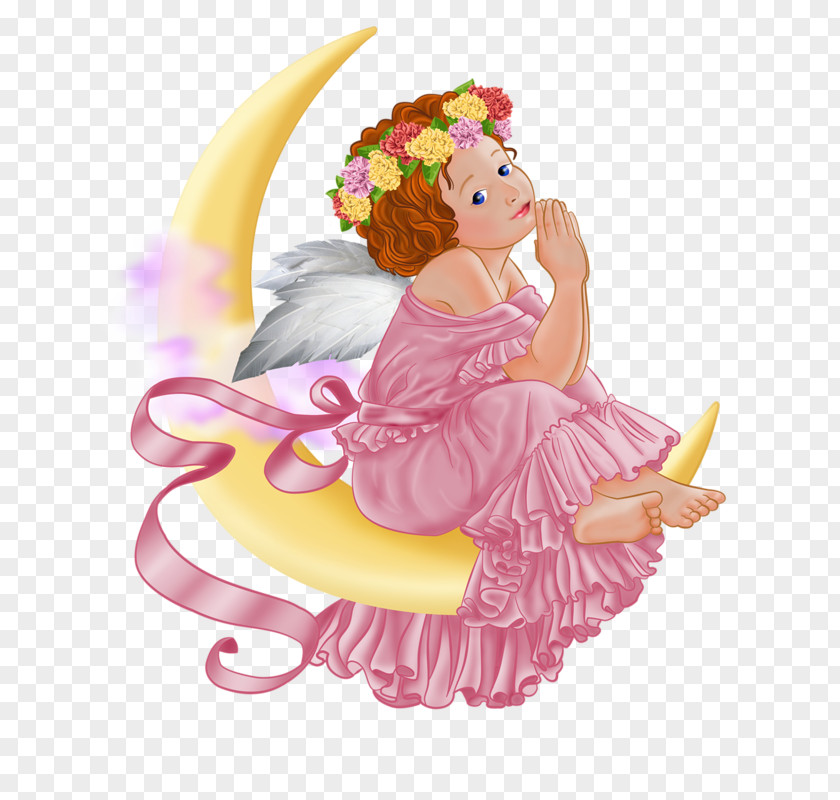 Angel And Moon Picture Computer File PNG