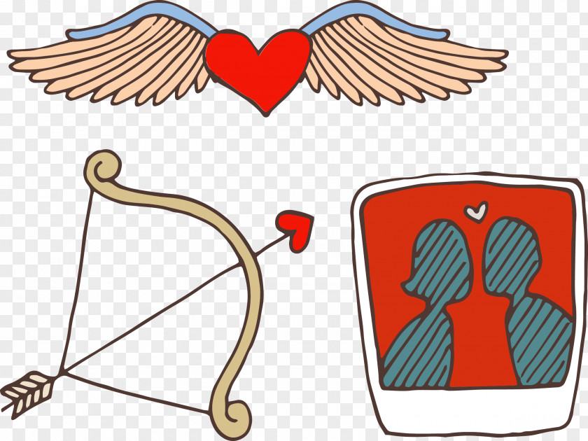 Arrow Vector Material Valentine's Day Cupid Love Clip Art PNG