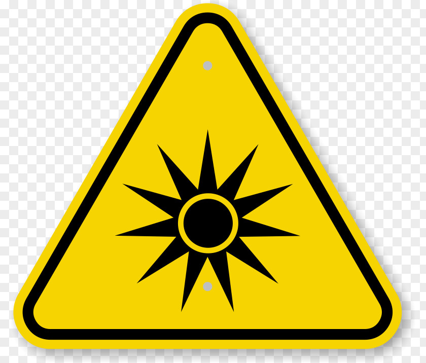 Radiation Area Cordon Optical Hazard Symbol Biological Warning Sign PNG