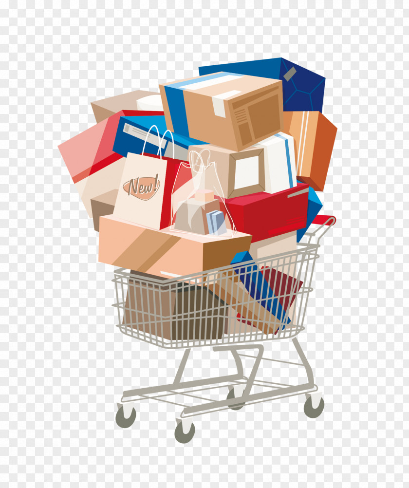 Simple Shopping Cart Design Online E-commerce Service PNG