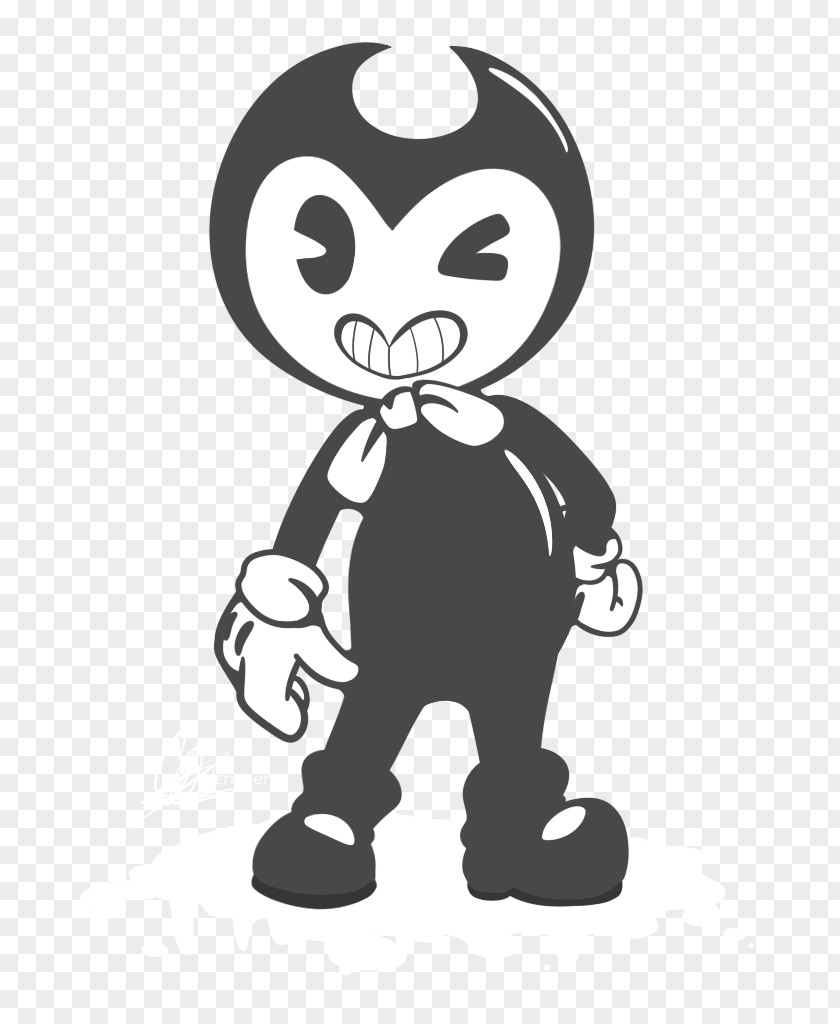 Bendy And The Ink Machine Fan Art Drawing Black PNG