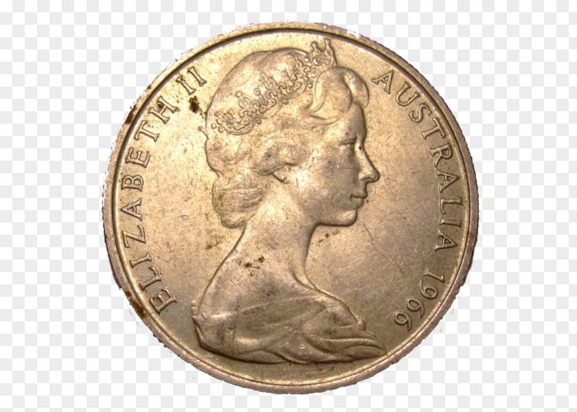 Coin Australian Round Fifty-cent Dollar PNG
