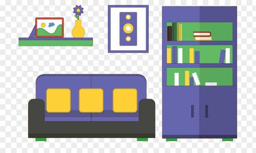 Exhibition Cabinet Bookshelf Profile Living Room Gratis PNG