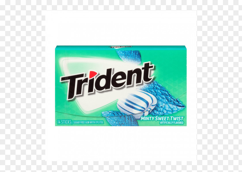 Gum And Mint Chewing Trident Sugar Substitute Kroger Xylitol PNG