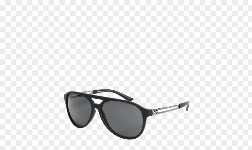 Hollow Black Mirror Legs Glasses Aviator Sunglasses Versace Boutique PNG