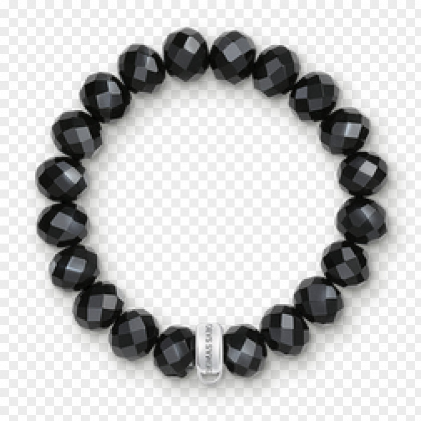 Jewellery Women THOMAS SABO Black Obsidian Charm Bracelet Onyx PNG