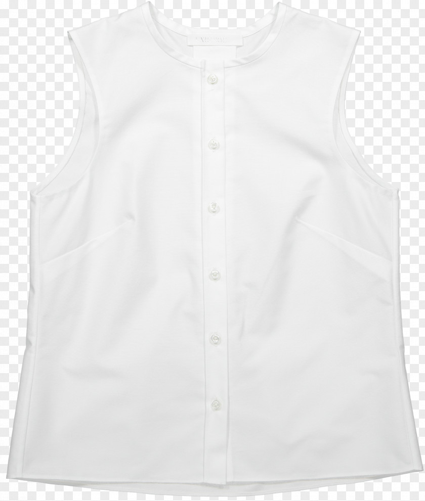T-shirt Blouse Top Sleeveless Shirt Collar PNG