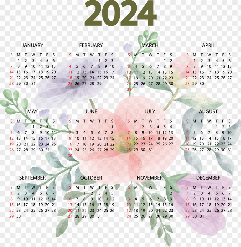 Calendar Font Flower 2012 Meter PNG