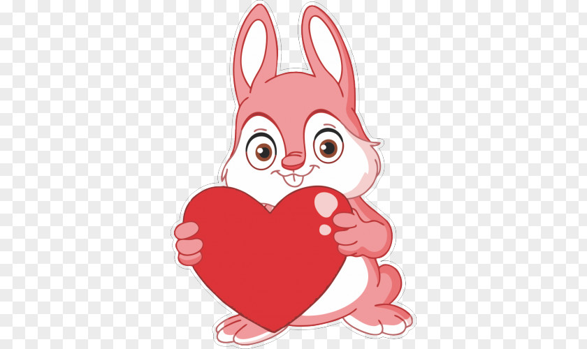 Heart Vector Graphics Cuteness Rabbit Valentine's Day PNG