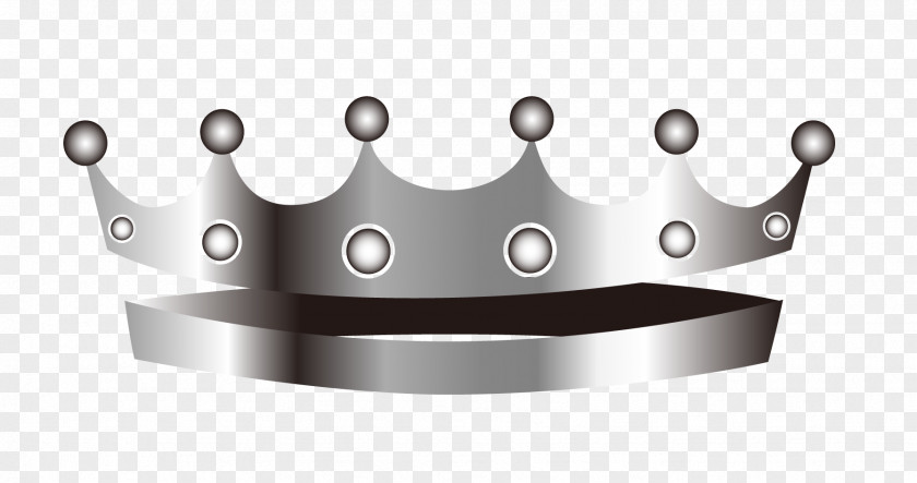 Vector Pattern Silver Crown PNG