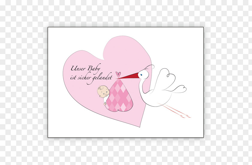 Bird Greeting & Note Cards Pink M Water RTV PNG
