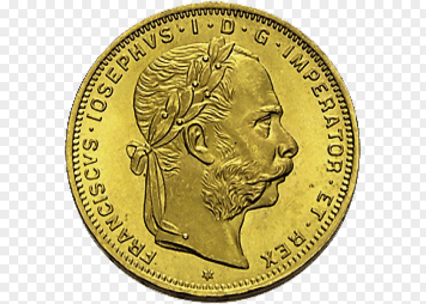 Gold Austrian Mint Ducat Coin PNG