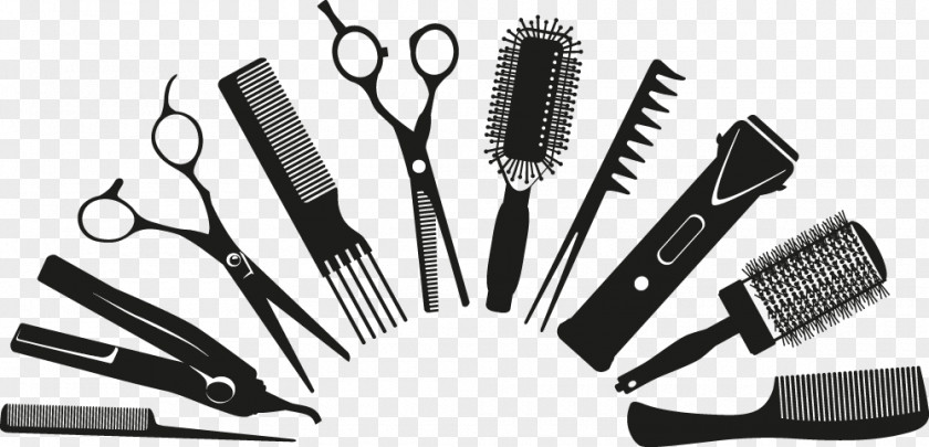 Hair Hairdresser Beauty Parlour Comb Drawing PNG
