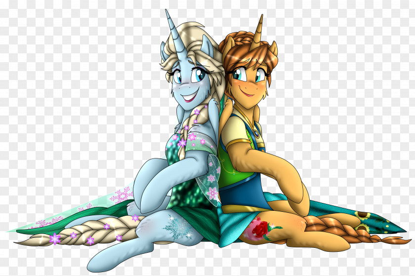 Anna Elsa My Little Pony Art PNG