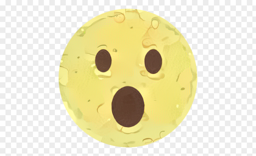 Smile Button Yellow Background PNG
