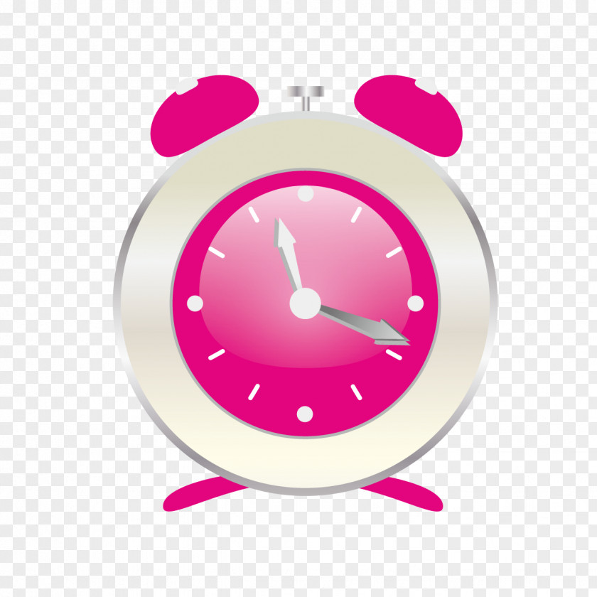 Cute Pink Alarm Clock Download PNG