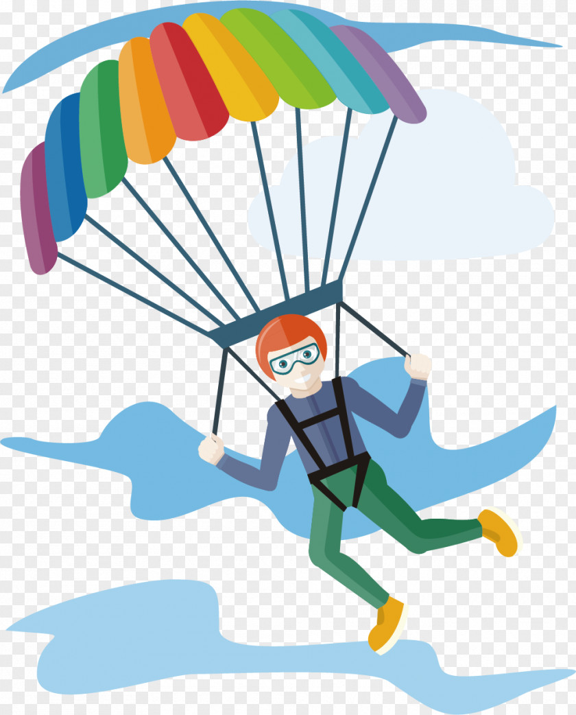 Parachute Sport Parachuting Clip Art PNG