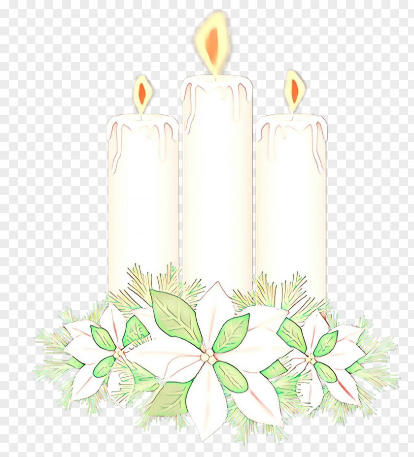 Unity Candle Flameless Flowers Background PNG