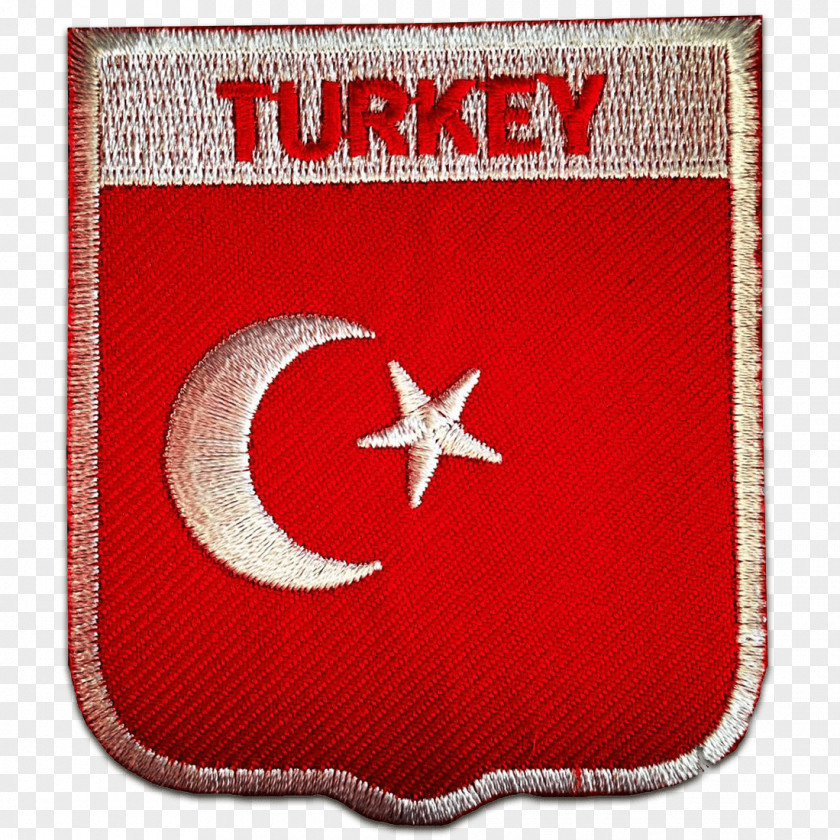 Flag Of Turkey Fahne Embroidered Patch PNG