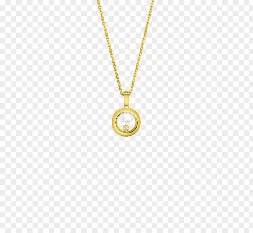 Necklace Locket Happy Diamonds Pendant Gold PNG