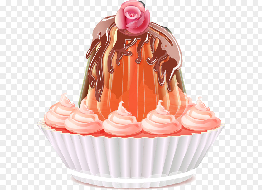 Vector Ice Cream Birthday Cake Cupcake Muffin PNG