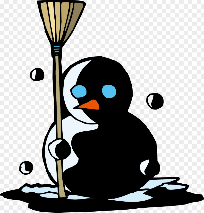 Winter Snowman Creative Clip Art PNG