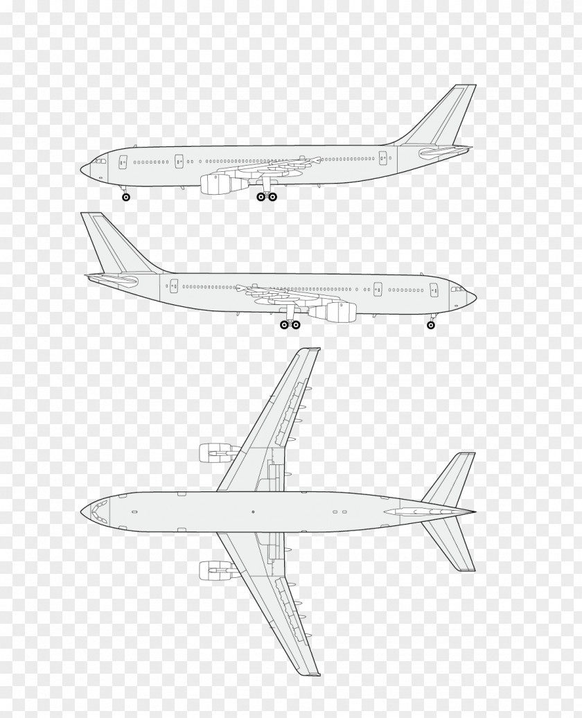 Aircraft Airplane Wing Black And White Pattern PNG