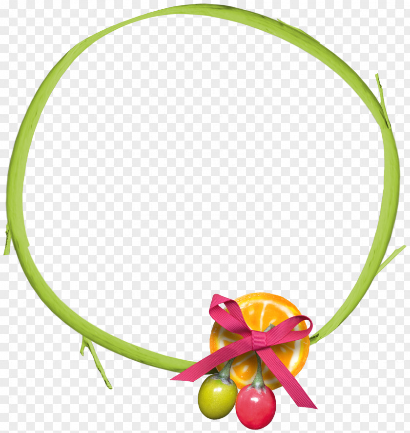 Green Bow Ring Circle Color PNG