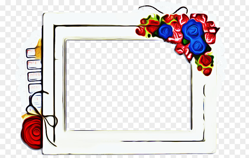 Interior Design Rectangle Floral Background Frame PNG