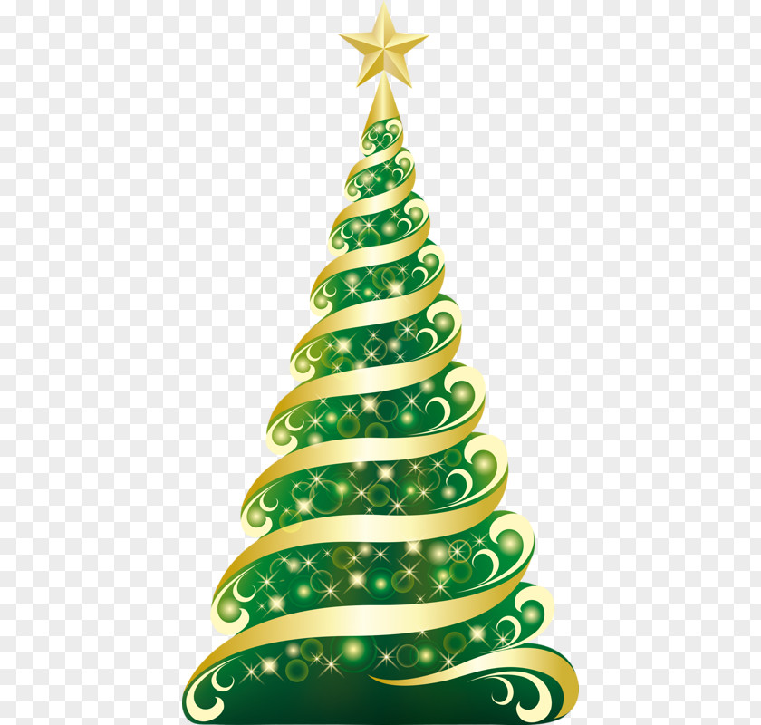 Christmas Tree Card Clip Art PNG