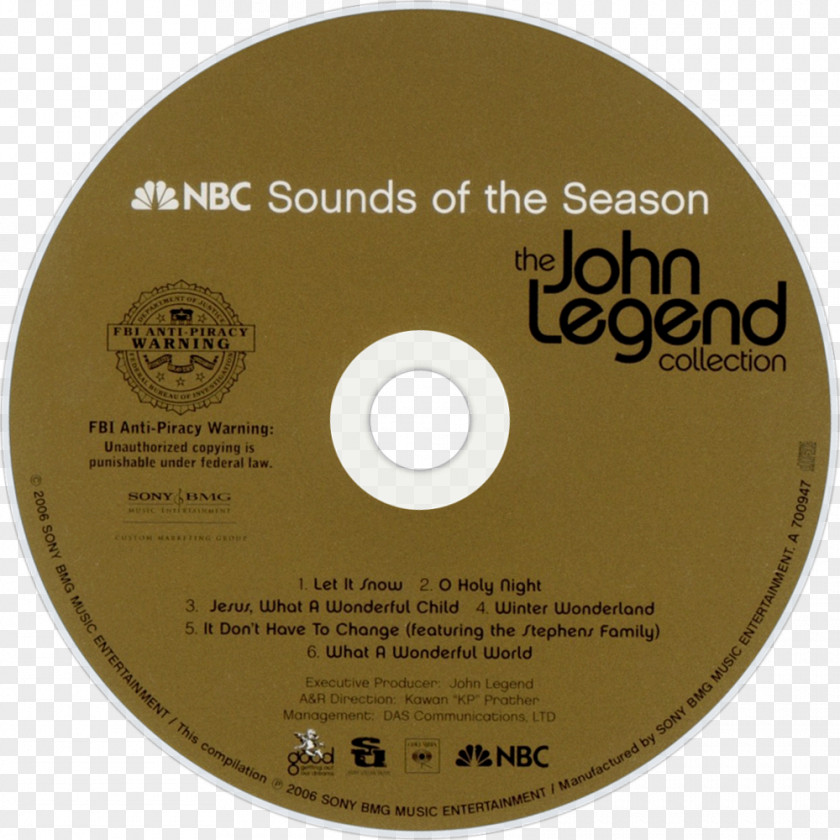 John Legend Compact Disc Sounds Of The Season: Collection Darkness And Light All Me Disk Image PNG