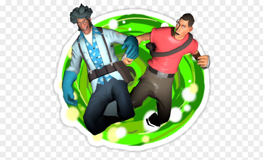 Partying Team Fortress 2 Rick Sanchez Morty Smith Half-Life Portal PNG
