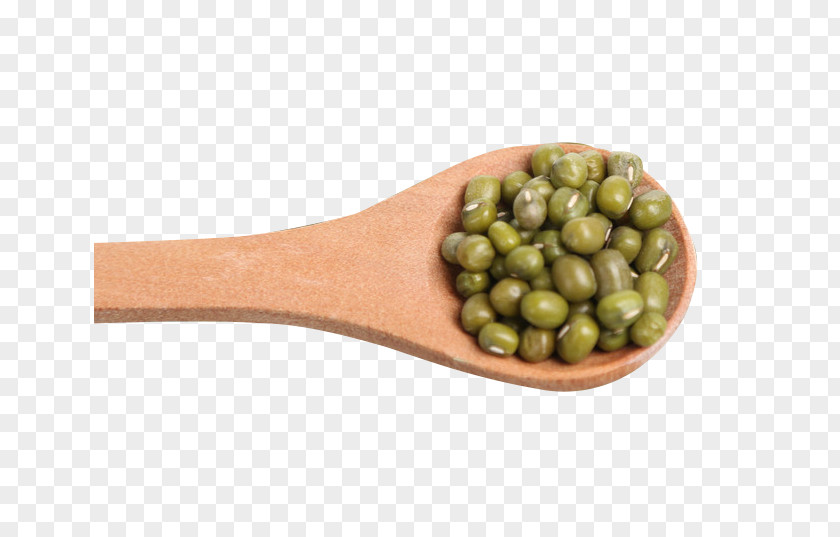 Wooden Spoon Green Beans Mung Bean Wood PNG