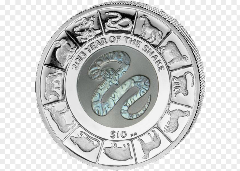 Year Of The Snake British Virgin Islands Silver Coin Proof Coinage PNG