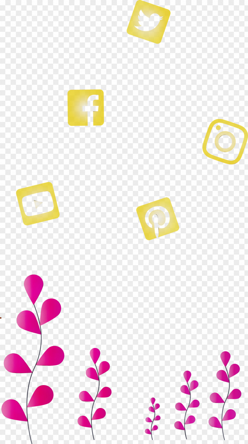 Yellow Text Pink Heart Font PNG