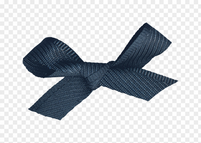 Blue Ribbon Bow Tie PNG