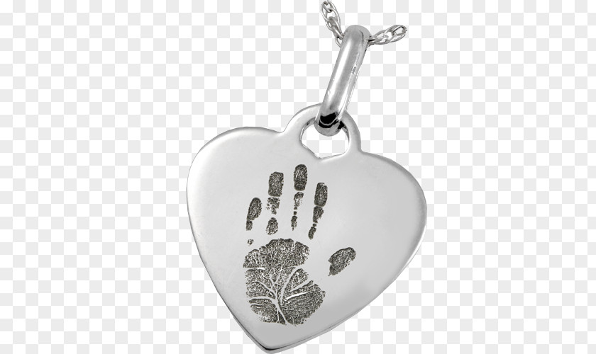 Heart Fingerprint Locket Charms & Pendants Jewellery Necklace Sterling Silver PNG