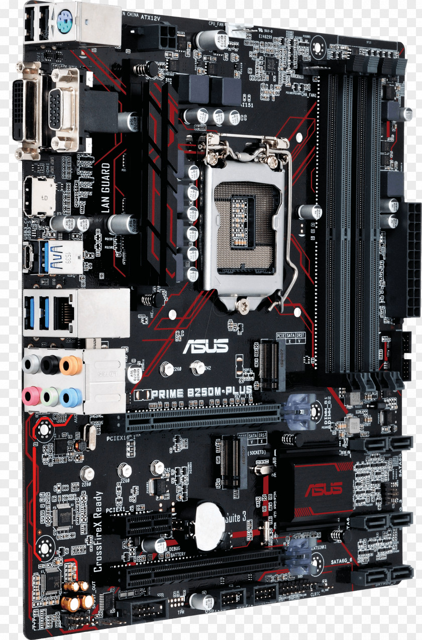 Intel Kaby Lake MicroATX LGA 1151 ASUS Prime B250M-Plus M-Atx 90MB0SI0-M0EAY0 PNG