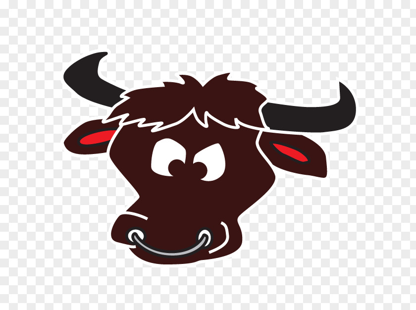 Silhouette Cattle Mammal Character Clip Art PNG