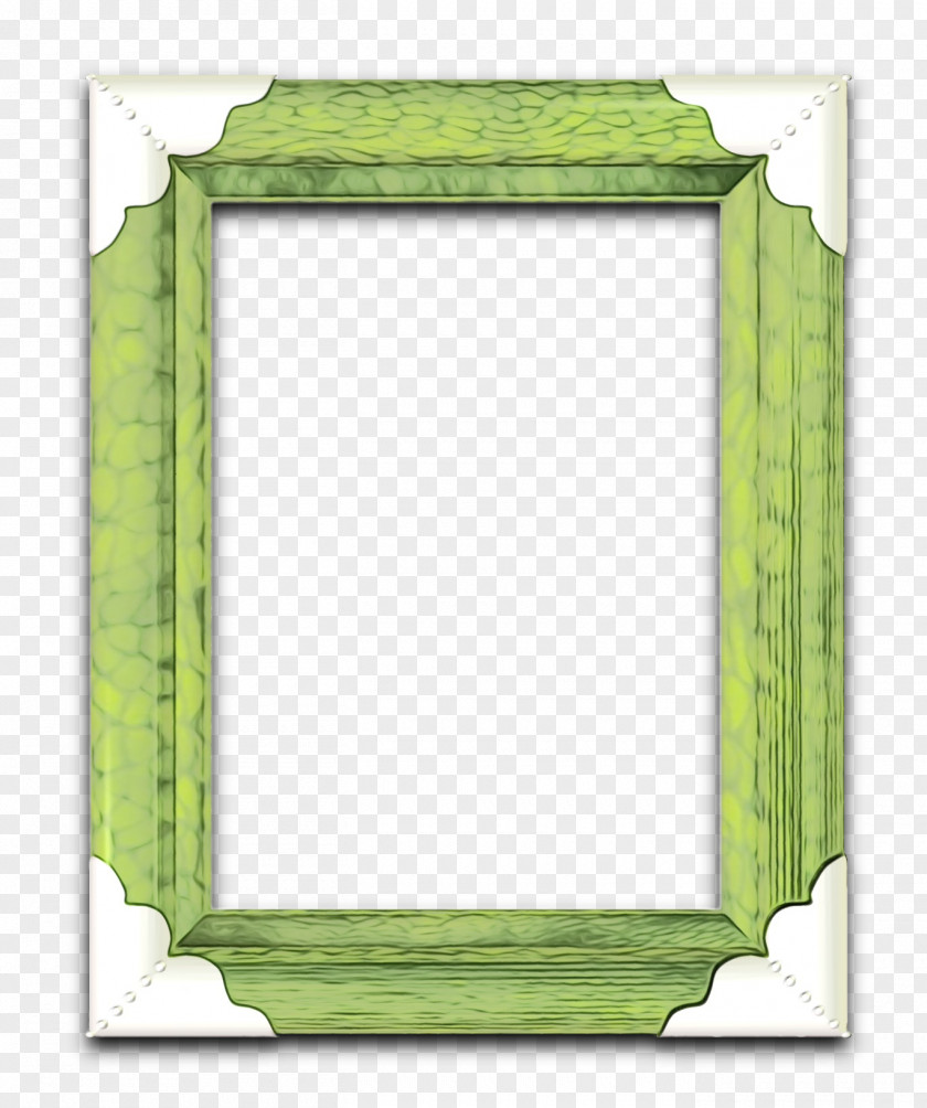 Paper Product Picture Frame Background Green PNG