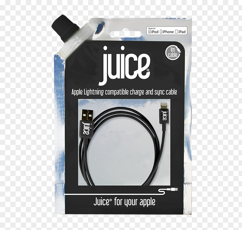 Apple Juice Electrical Cable Battery Charger Micro-USB Lightning PNG