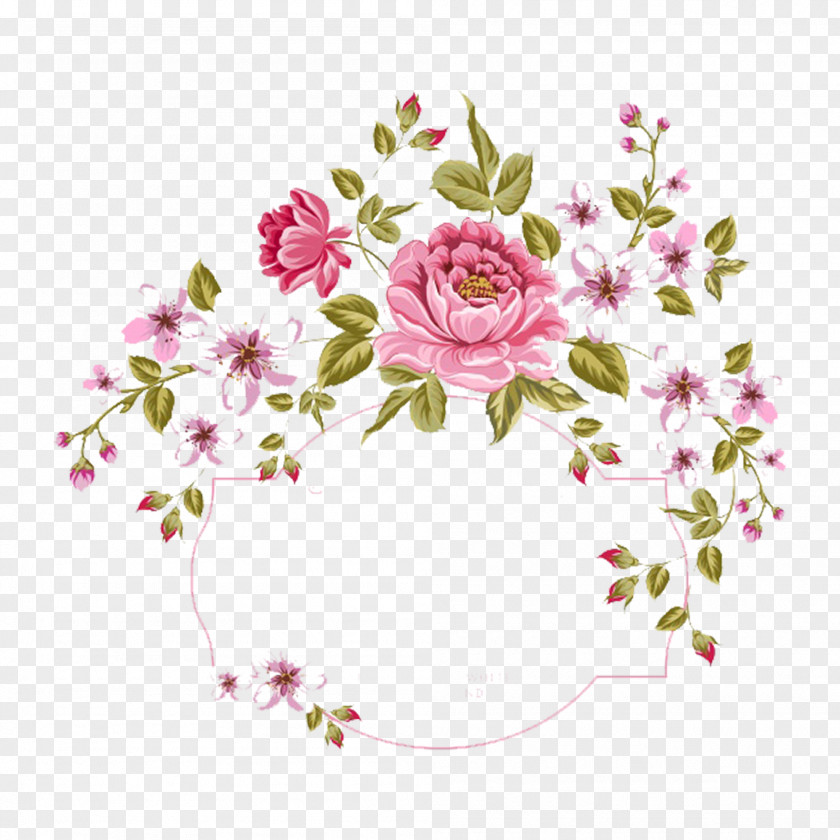 Drawing Small Fresh Garland Border Flower Bouquet Stock Photography Clip Art PNG