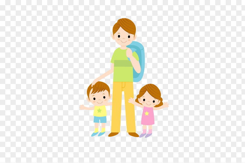 Family Portrait Cartoon Illustration PNG