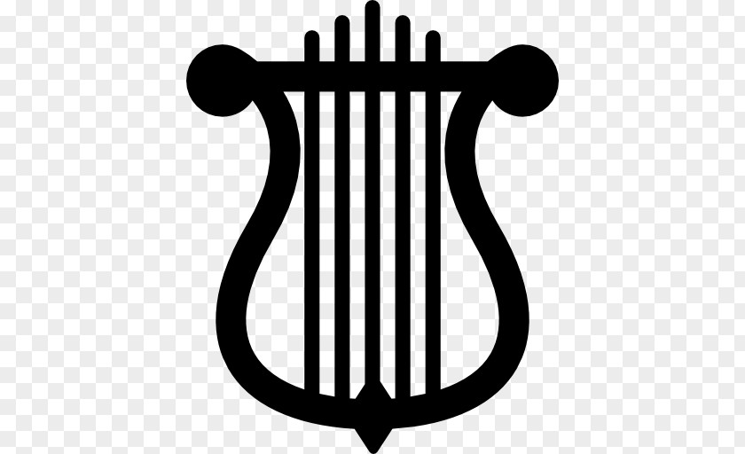 Harp Lyre Logo Musical Instruments PNG