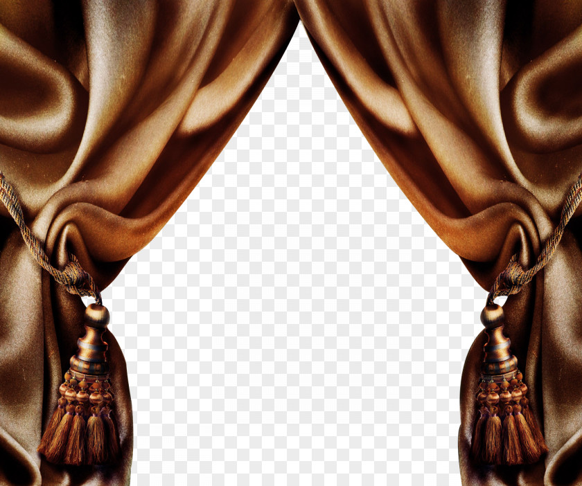 Vintage Brown Curtain Window Theater Drapes And Stage Curtains Drapery Stock Photography PNG