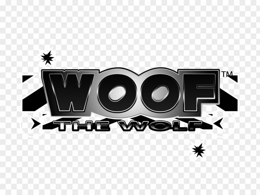 Woof Logo Art Gray Wolf PNG
